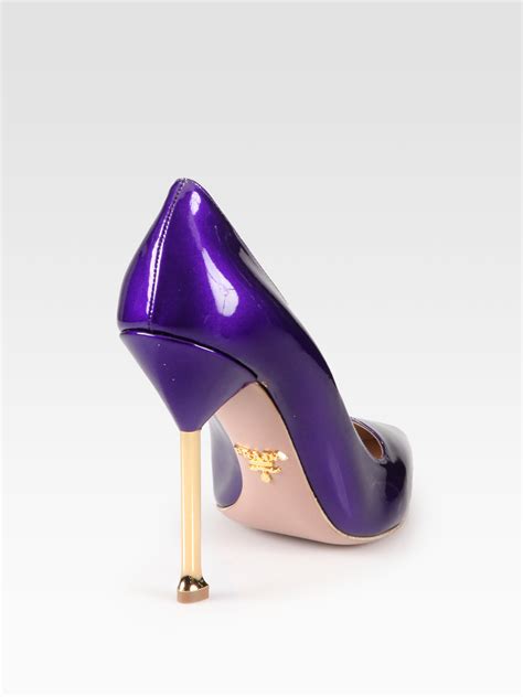 prada pump con fiocco purder|prada women's pumps.